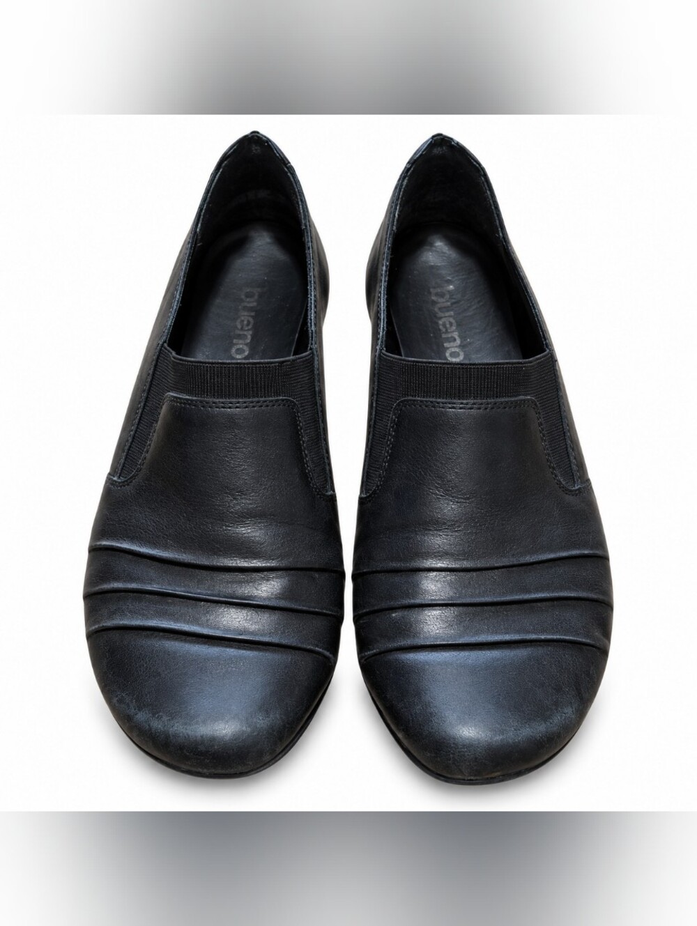 Remonte Women’s Black Leather Slip-On Comfort Shoes Flats EU 39 US 8-8.5